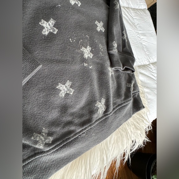 Toddler Swiss Cross Charcoal Crewneck - Picture 3 of 4